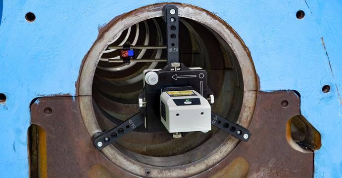 XT24 laser transmitter bore measurement