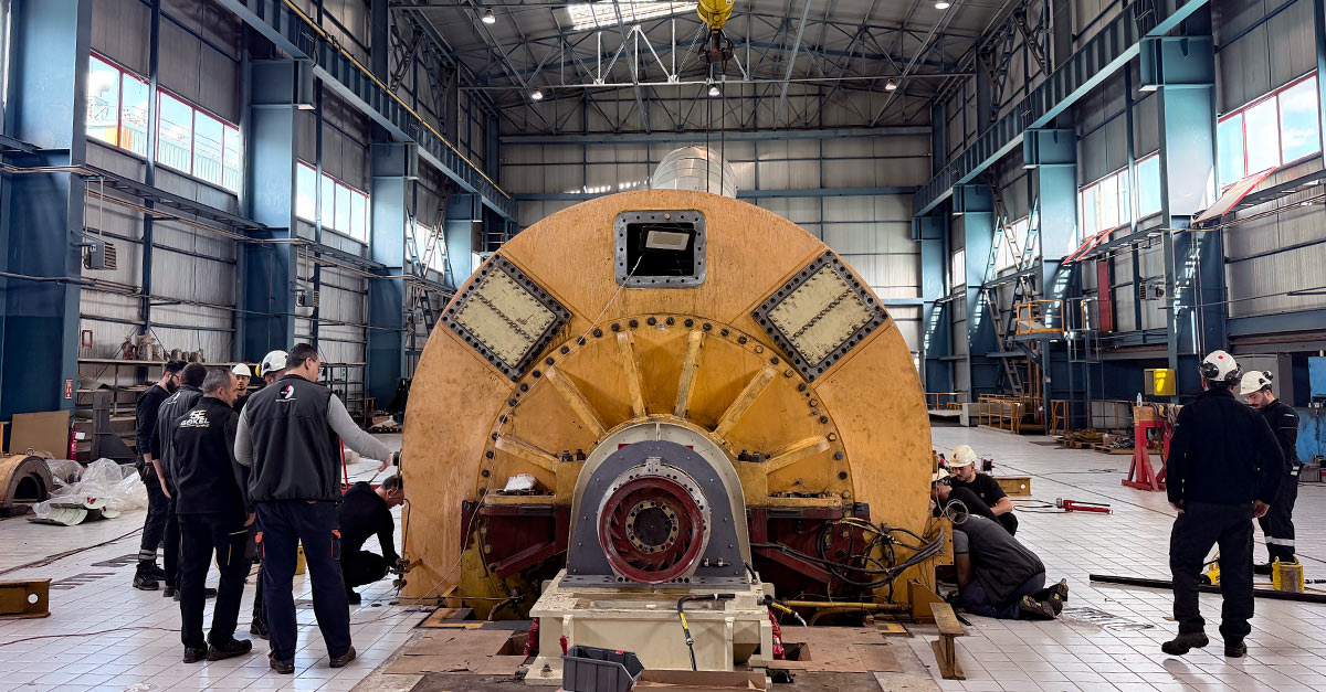 Precise alignment of steam turbine-generator set