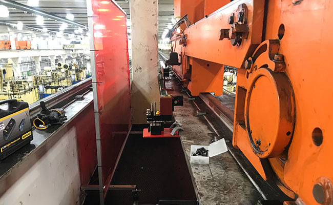 Alignment of overhead crane