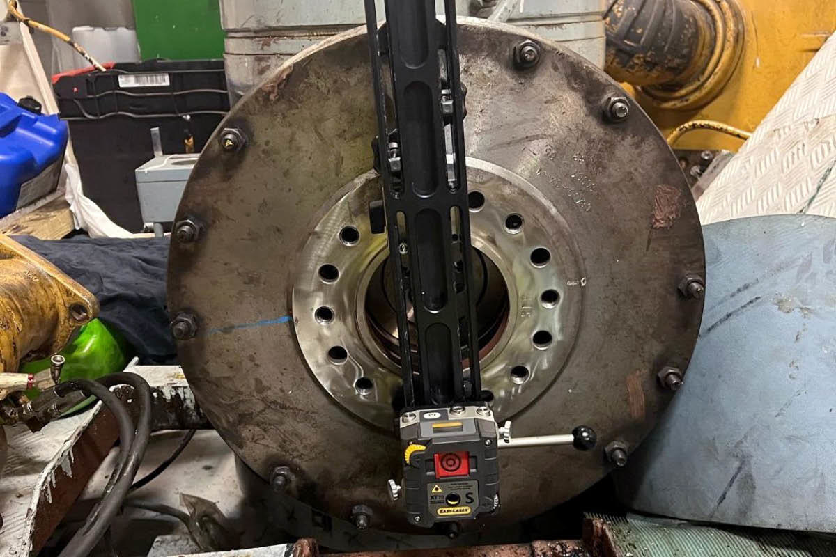 Cardan bracket kit mounted