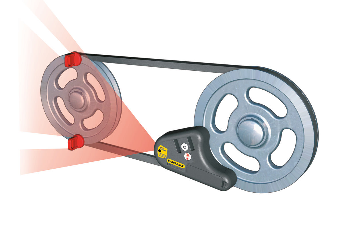 D92 for alignment of sheaves/pulleys