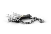 V-bracket with chain and rods
